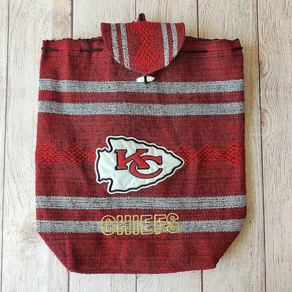 NFL Kansas City Chiefs crew neck tee and woven sack backpack - Picture 6 of 11